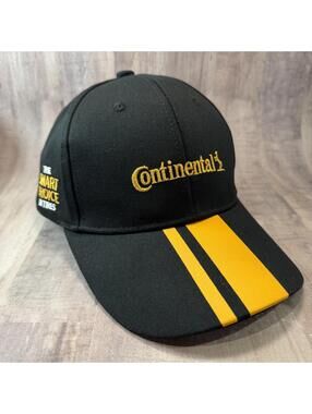 Continental Tire Hat Black & Yellow Stripes "The Smart Choice In Tires" Snapback